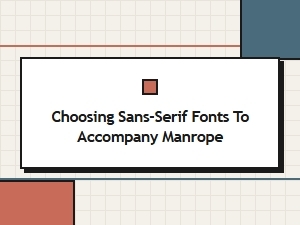 Sans-Serif Font Pairings for Manrope